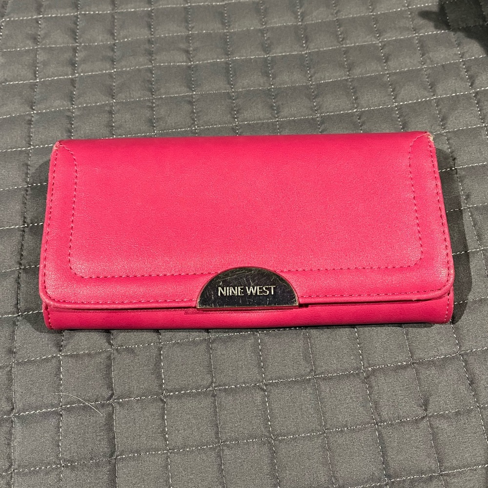 Bright pink Nine West wallet